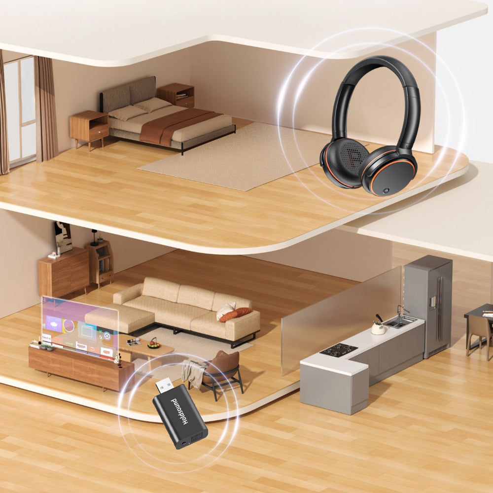 Holdsound BKM600 TV Headphones, Orange