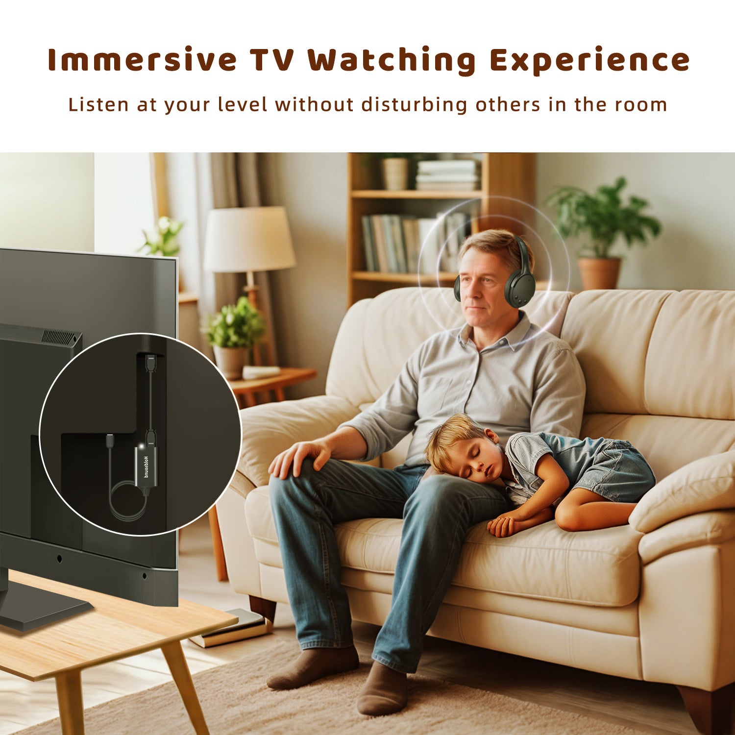 Holdsound BKM700 TV Headphones