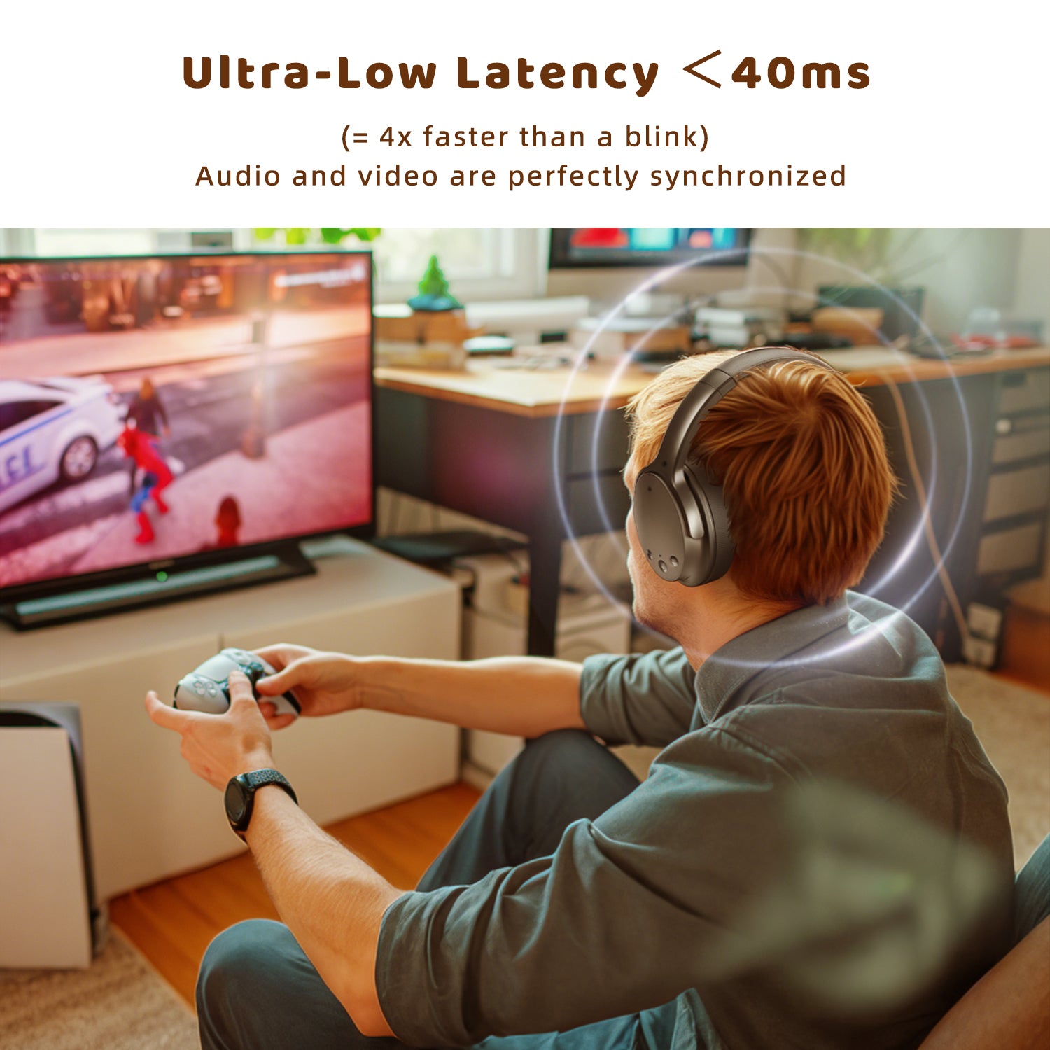 Holdsound BKM700 TV Headphones